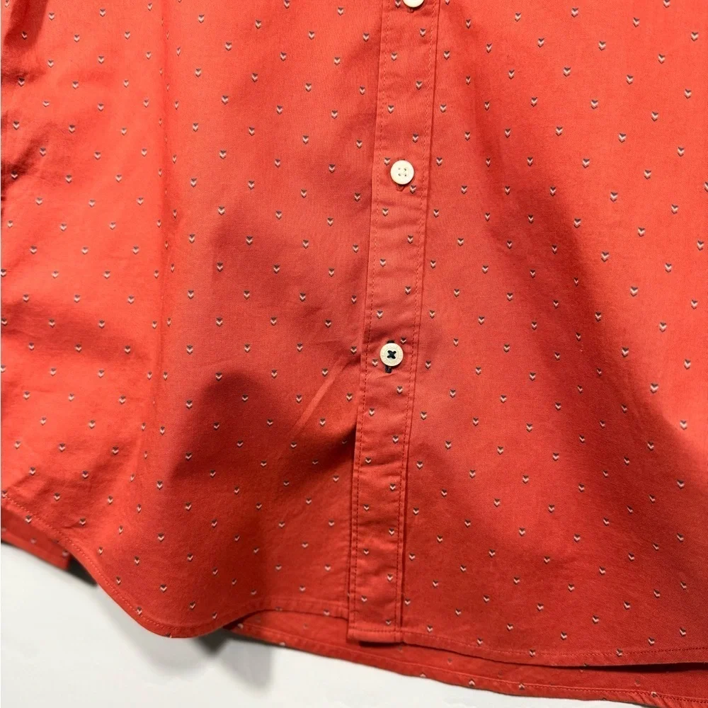 Men's American Eagle Outfitters Size Small Orange Button-Up Shirt